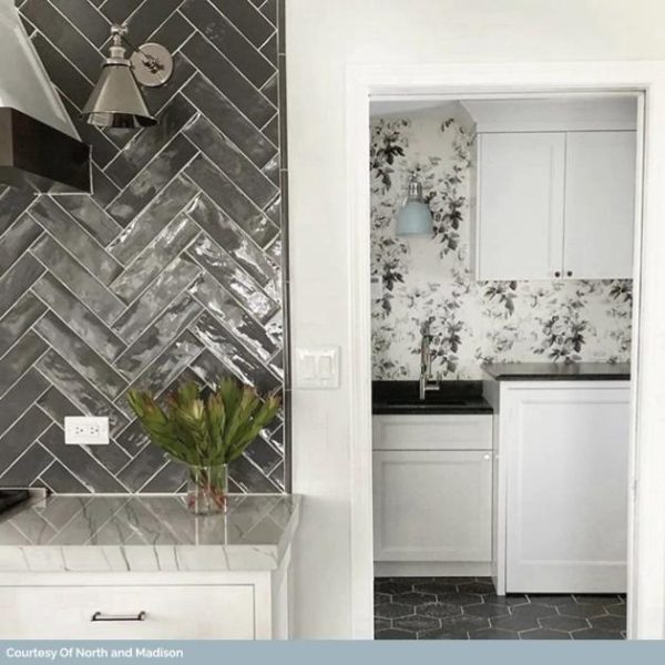 Wall Tiles | 1 sq. ft. Santa Monica Gray 4×12 Polished Ceramic Tile Gray Backsplash & Kitchen Backsplash & Kitchen