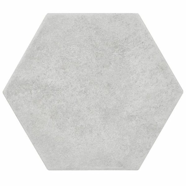 Wall Tiles | 1 sq. ft. Terra Pompeii Blanco White 8″ Hexagon Matte Porcelain Tile Blanco Bathroom Bathroom