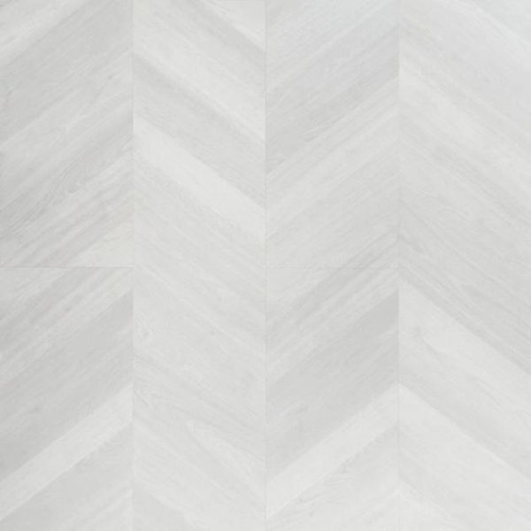 Wood Look | 1 sq. ft. Stacy Garcia Fleetwood Chevron Silver Rigid Core Click 12×48 Luxury Vinyl Plank Flooring Silver Silver