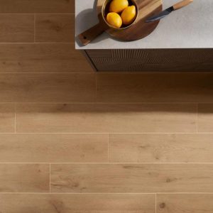 Commercial Floor | 1 sq. ft. Oaktree Natural Copper Brown 8×48 Wood Look Matte Porcelain Tile Copper Brown Bathroom Bathroom