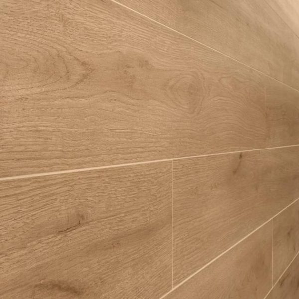 Commercial Floor | 1 sq. ft. Oaktree Natural Copper Brown 8×48 Wood Look Matte Porcelain Tile Copper Brown Bathroom Bathroom