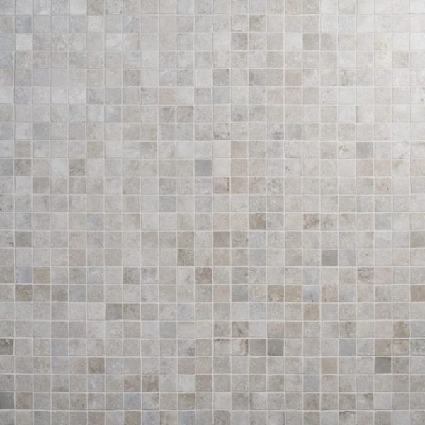 Floor Tiles | 1 sq. ft. Seville Efeso Gray 2×2 Travertine Look Matte Porcelain Mosaic Tile Efeso Bathroom Bathroom