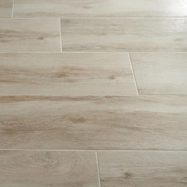 Large Wall | 1 sq. ft. Lakewood Haya Beige 10×40 Matte Wood Look Porcelain Tile Haya Beige Bathroom Bathroom