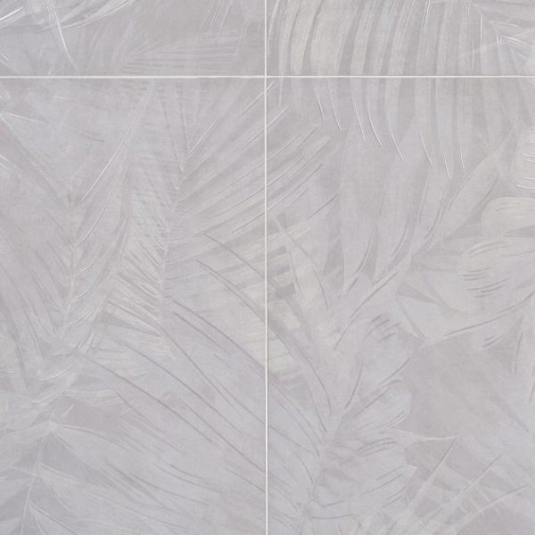 Large Wall | 1 sq. ft. Monet Cotton Garden White 24×48 Artisan Decor Matte Porcelain Wall Tile Garden White Bathroom Bathroom