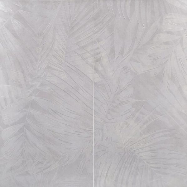 Large Wall | 1 sq. ft. Monet Cotton Garden White 24×48 Artisan Decor Matte Porcelain Wall Tile Garden White Bathroom Bathroom