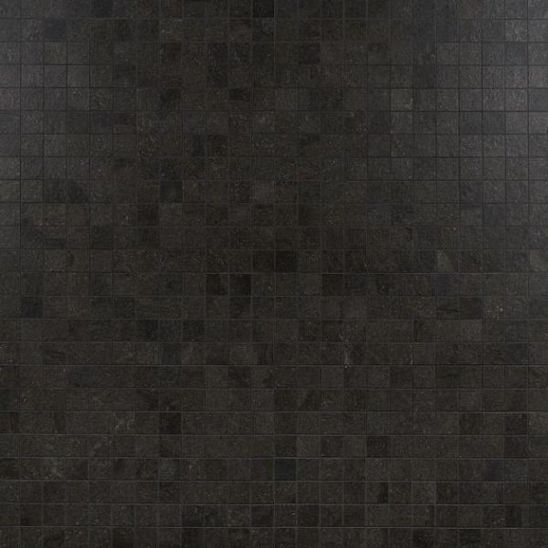 Outdoor & Pavers | 1 sq. ft. Acadia Charcoal Black 2×2 Limestone Look Matte Porcelain Mosaic Tile Charcoal Black Bathroom Bathroom