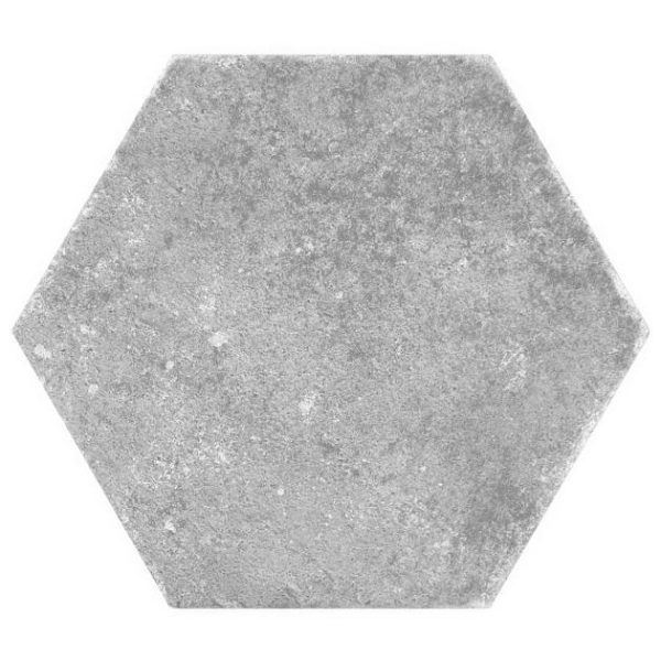 Outdoor & Pavers | 1 sq. ft. Terra Pompeii Gris Gray 8″ Hexagon Matte Porcelain Tile Gris Bathroom Bathroom