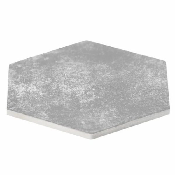 Outdoor & Pavers | 1 sq. ft. Terra Pompeii Gris Gray 8″ Hexagon Matte Porcelain Tile Gris Bathroom Bathroom