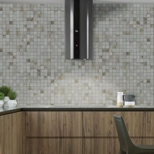 Pool Tiles | 1 sq. ft. Angela Harris Flatiron Gray 2×2 Matte Porcelain Mosaic Gray Bathroom Bathroom