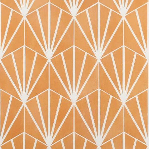 Shower | 1 sq. ft. HexArt Deco Orange 8″ Hexagon Matte Porcelain Tile Deco Orange 8 Bathroom Bathroom