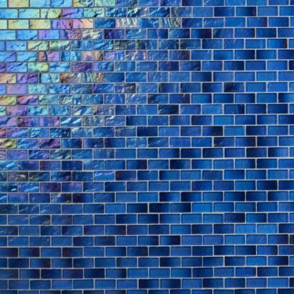 Shower | 1 sq. ft. Splash Lagoon Blue 1×2 Polished Glass Mosaic Tile Lagoon Bathroom Bathroom