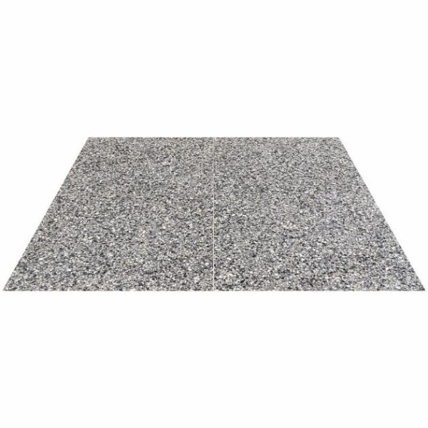 Shower | 1 sq. ft. Terrazzo Italy Dolce Mora Gray 24×24 Honed Terrazzo Tile Gray Shower Gray