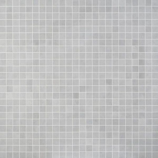 Bathroom | 1 sq. ft. Bond Nimbus Silver 2×2 Matte Porcelain Mosaic Tile Nimbus Bathroom Bathroom