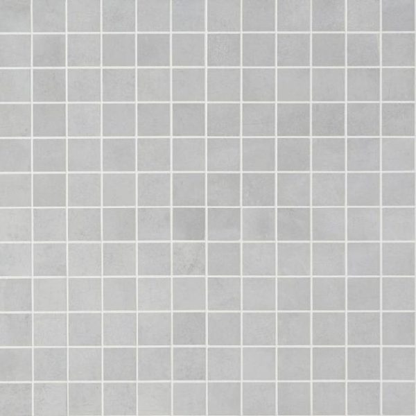 Bathroom | 1 sq. ft. Bond Nimbus Silver 2×2 Matte Porcelain Mosaic Tile Nimbus Bathroom Bathroom