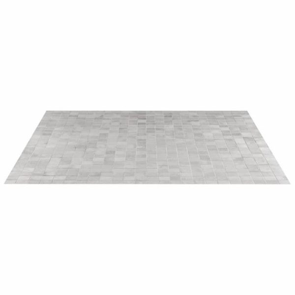 Bathroom | 1 sq. ft. Hewlett Metal Silver 2×2 Matte Porcelain Mosaic Tile Metal Silver Bathroom Bathroom