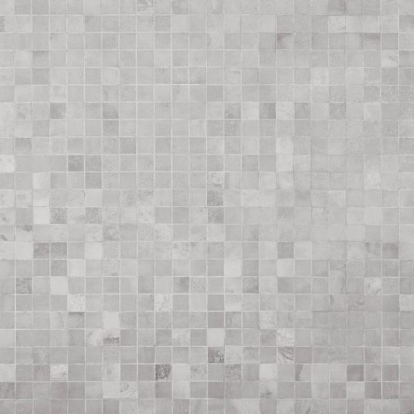 Bathroom | 1 sq. ft. Hewlett Metal Silver 2×2 Matte Porcelain Mosaic Tile Metal Silver Bathroom Bathroom