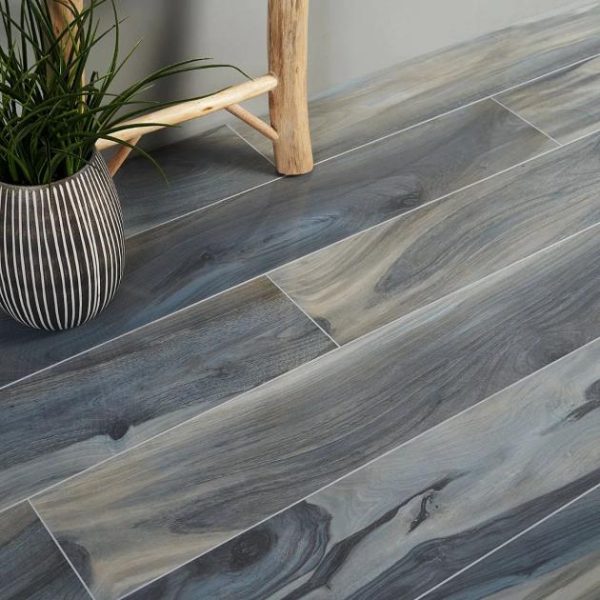 Outdoor & Pavers | 1 sq. ft. Brazilian Tiger Blue 8×48 Matte Porcelain Wood Look Tile Blue Matte Bathroom Bathroom