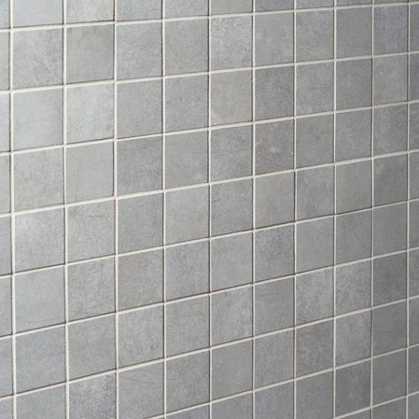 Pool Tiles | 1 sq. ft. Bond Excalibur Medium Gray 2×2 Matte Porcelain Mosaic Tile Excalibur Bathroom Bathroom