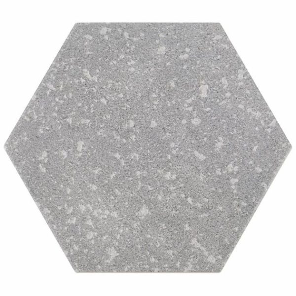 Pool Tiles | 1 sq. ft. Texstone Deco Gris Gray 9″ Matte Porcelain Hexagon Tile Gris Deco Bathroom Bathroom