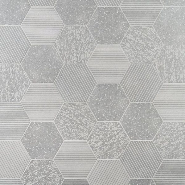 Pool Tiles | 1 sq. ft. Texstone Deco Gris Gray 9″ Matte Porcelain Hexagon Tile Gris Deco Bathroom Bathroom