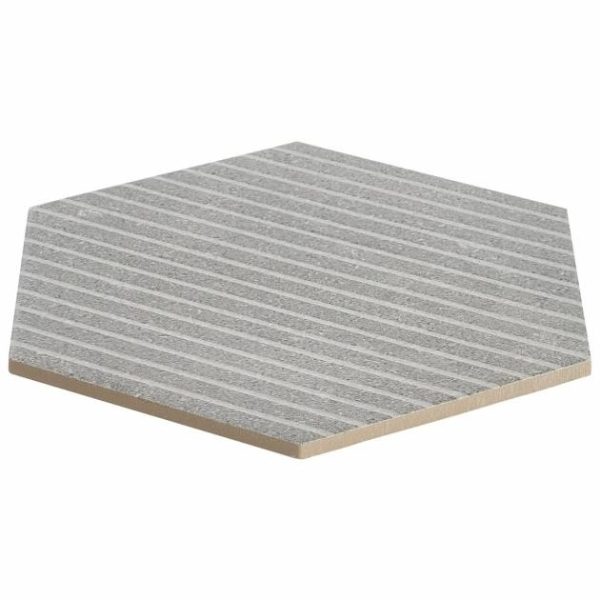 Pool Tiles | 1 sq. ft. Texstone Deco Gris Gray 9″ Matte Porcelain Hexagon Tile Gris Deco Bathroom Bathroom