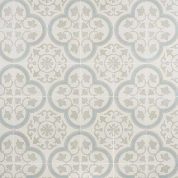 Shower | 1 sq. ft. Lapaz Silver Ornate 9×9 Matte Porcelain Tile Ornate Bathroom Bathroom