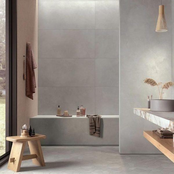 Commercial Floor | 1 sq. ft. Clay Delight Gray 16×32 Matte Porcelain Tile Delight Bathroom Bathroom