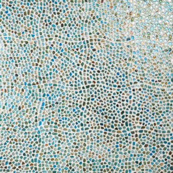 Shower | 1 sq. ft. Komorebi Pebble Juneau Spring Multicolor Polished Glass Mosaic Tile Juneau Spring Backsplash & Kitchen Backsplash & Kitchen