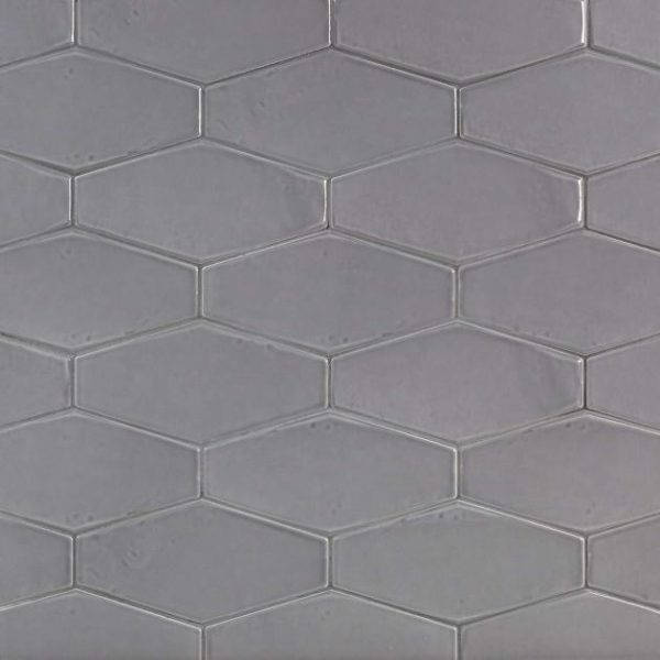 Bathroom | 1 sq. ft. Manchester Charcoal Gray 4×8 Hexagon Glazed Ceramic Wall Tile Charcoal Backsplash & Kitchen Backsplash & Kitchen