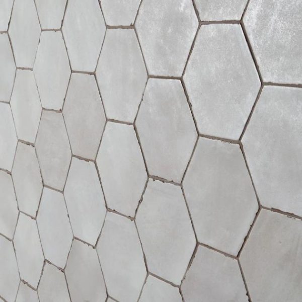 Bathroom | 1 sq. ft. Sasha Hex Rassa Gray 6″ Matte Porcelain Hexagon Tile Gray Backsplash & Kitchen Backsplash & Kitchen