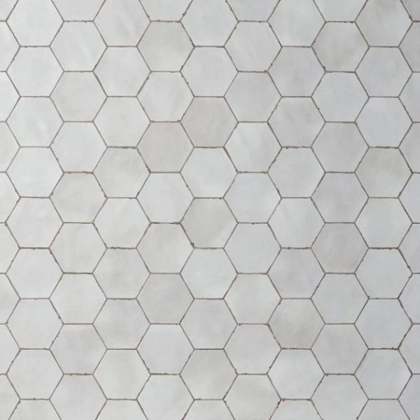 Bathroom | 1 sq. ft. Sasha Hex Rassa Gray 6″ Matte Porcelain Hexagon Tile Gray Backsplash & Kitchen Backsplash & Kitchen