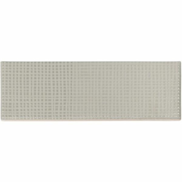 Shower | 1 sq. ft. Enigma Light Gray 2×8 Polished Textured Ceramic Wall Tile Light Gray Backsplash & Kitchen Backsplash & Kitchen