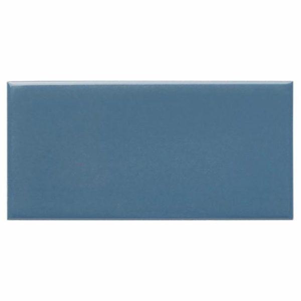 Shower | 1 sq. ft. Park Hill Blue 3×6 Polished Porcelain Tile Blue Backsplash & Kitchen Backsplash & Kitchen